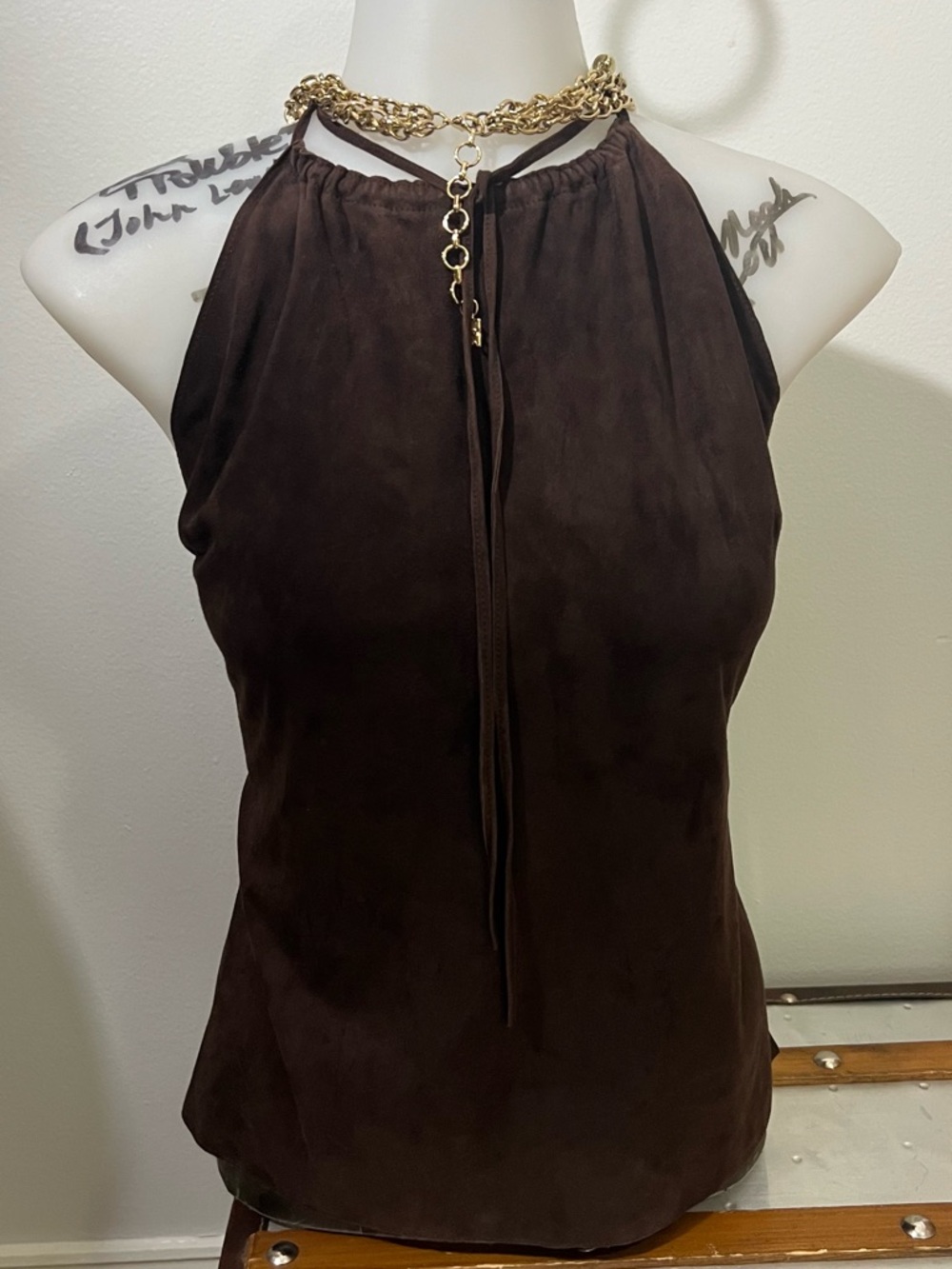 Theory - Suede Halter Top!